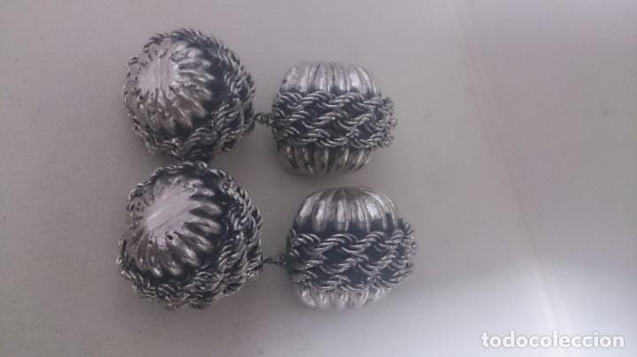 Joyeria: Pendientes con ba&ntilde;o de plata 925. 6ctms m22 - Foto 6