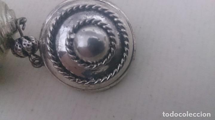 Joyeria: Pendientes con ba&ntilde;o de plata 925. 7ctms m22 - Foto 2