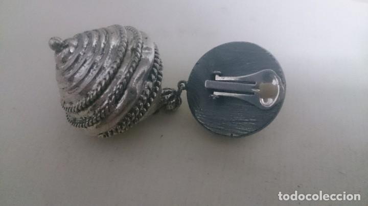 Joyeria: Pendientes con ba&ntilde;o de plata 925. 7ctms m22 - Foto 5