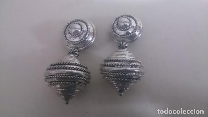 Joyeria: Pendientes con ba&ntilde;o de plata 925. 7ctms m22 - Foto 7