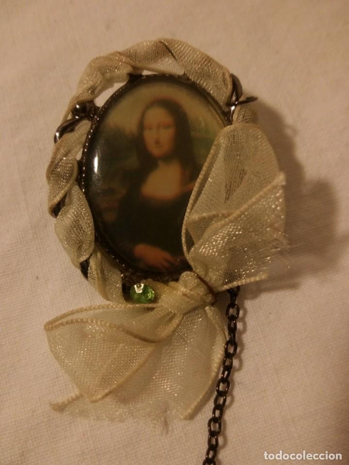 Joyeria: Antiguo broche camafeo con mona lisa. - Foto 2
