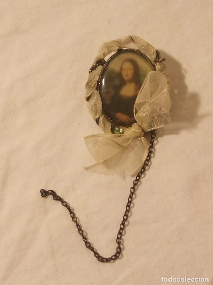 Joyeria: Antiguo broche camafeo con mona lisa. - Foto 4