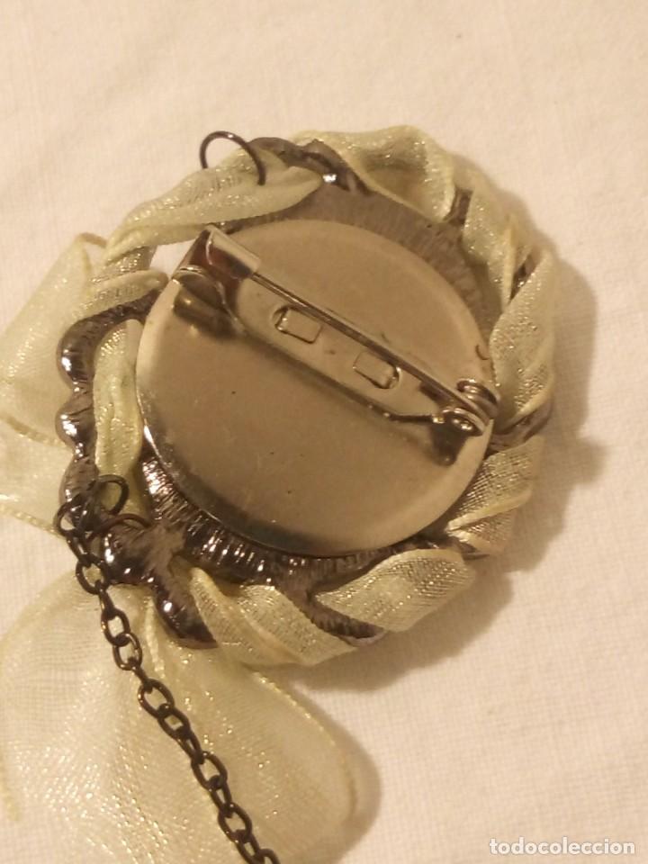 Joyeria: Antiguo broche camafeo con mona lisa. - Foto 5
