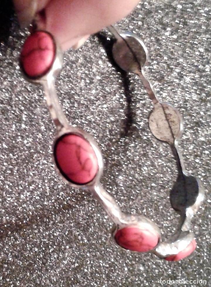 Gioielleria: PULSERA BRAZALETE CON TURQUESAS ROJAS