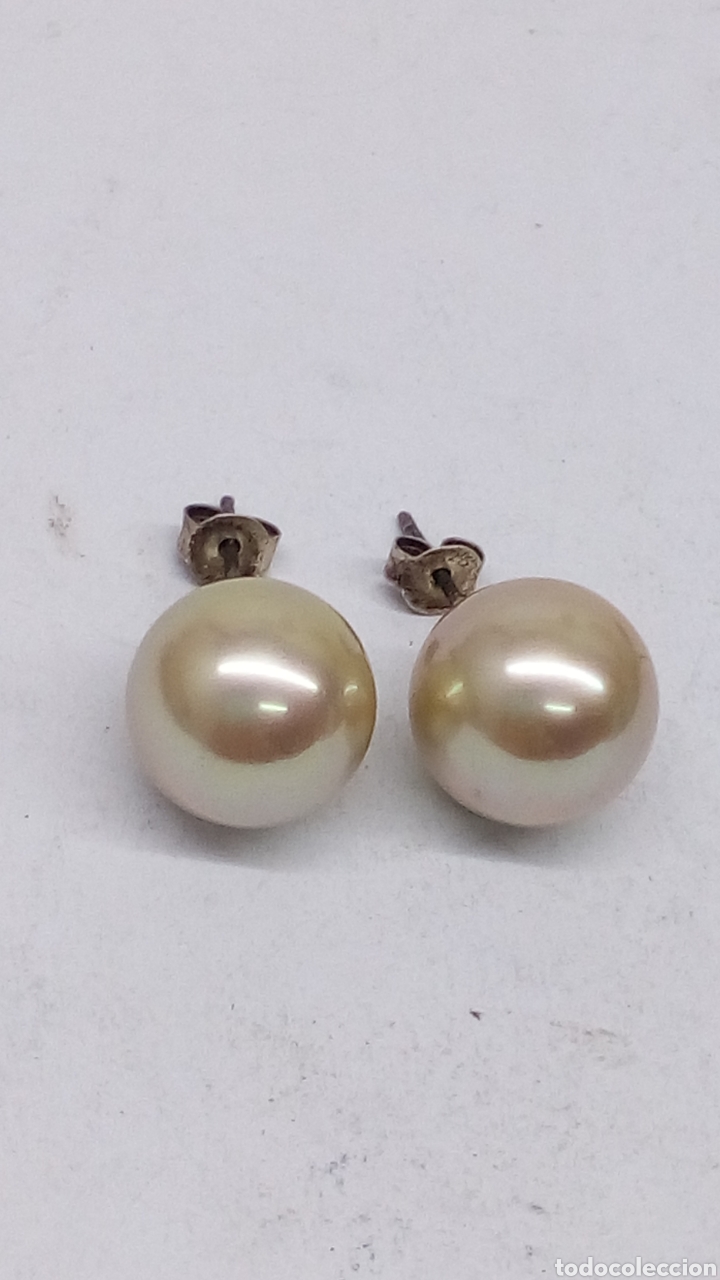 Joyeria: Pendientes plata con perlas - Foto 1