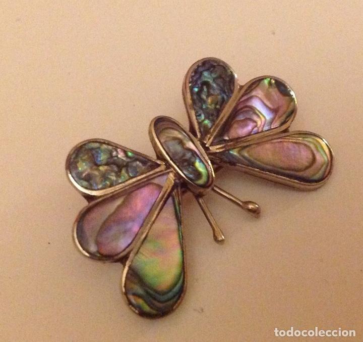 Joyeria: BROCHE VINTAGE. MADREPERLA Y N&Aacute;CAR. - Foto 1