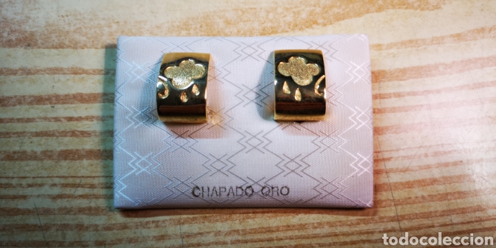 Joyeria: Pendientes vintage a estrenar chapado a oro - Foto 2