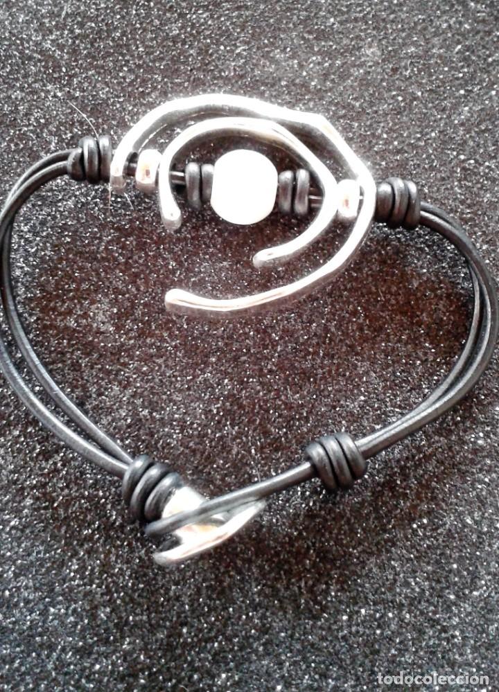 Joyeria: PULSERA PLATEADA CON PERLA S&Iacute;MIL A FAMOSA MARCA UNO DE... - Foto 1