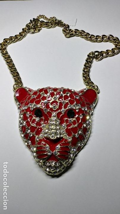 Joalharia: COLLAR CON CABEZA DE PANTERA GIGANTE