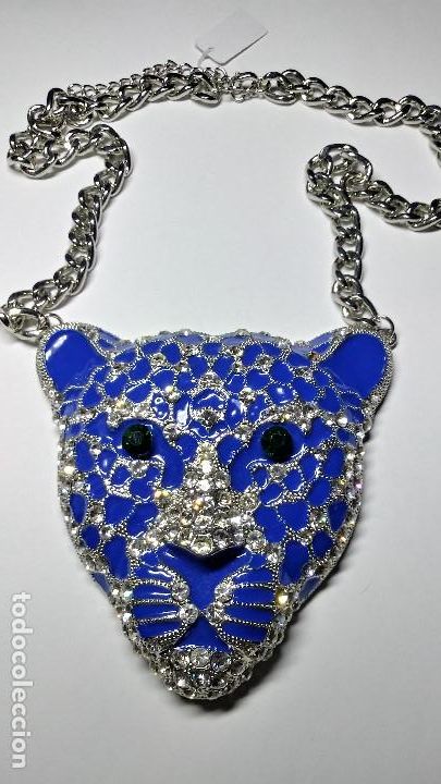 Schmuck: COLLAR CON CABEZA DE PANTERA GIGANTE