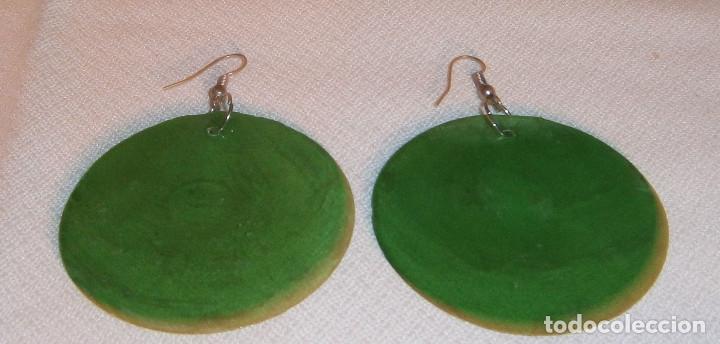 Joyeria: pendientes redondos color verde - Foto 1