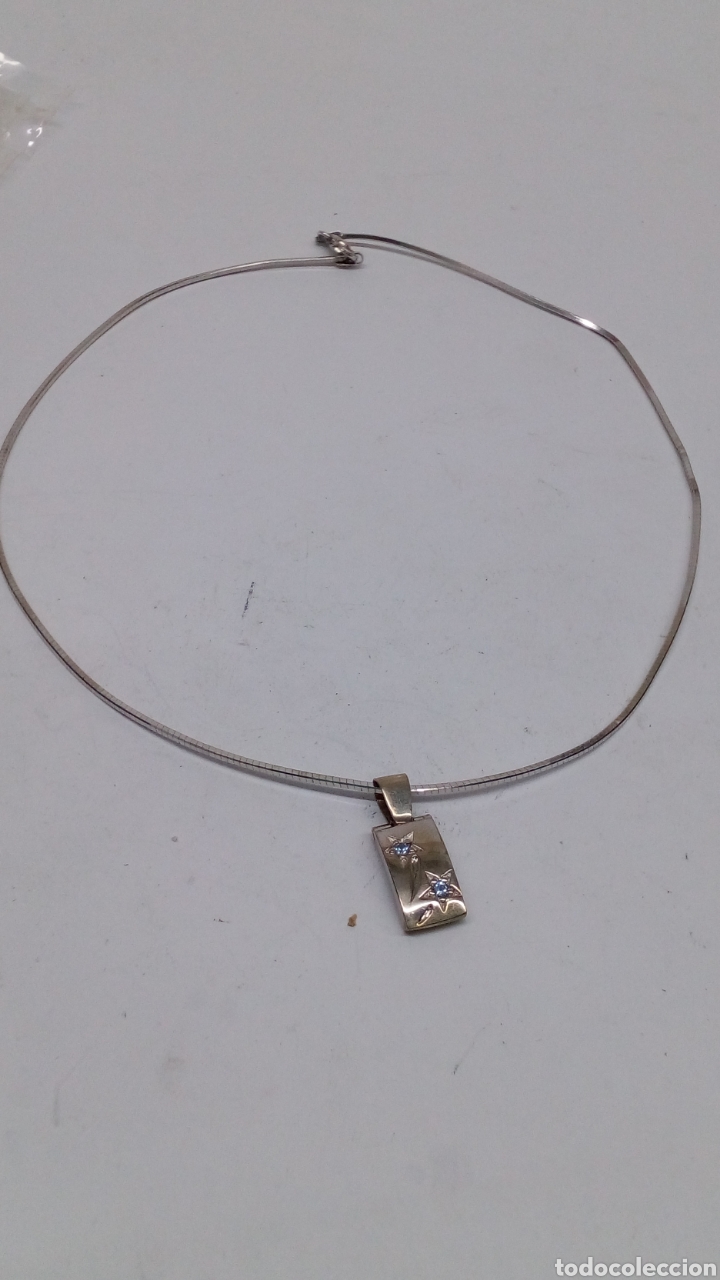 Joyeria: Gargantilla y colgante de plata - Foto 1