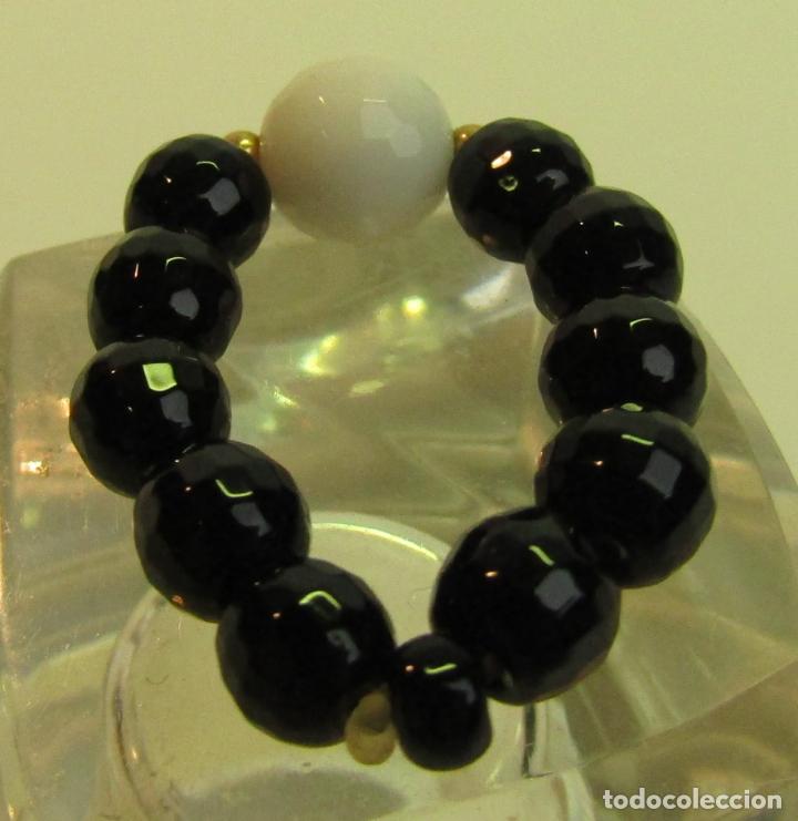 Joyeria: ANILLO EL&Aacute;STICO CON BOLAS FACETADAS DE CRISTAL - Foto 2