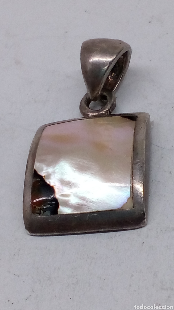 Joyeria: Colgante de plata y nacar/C40 - Foto 1