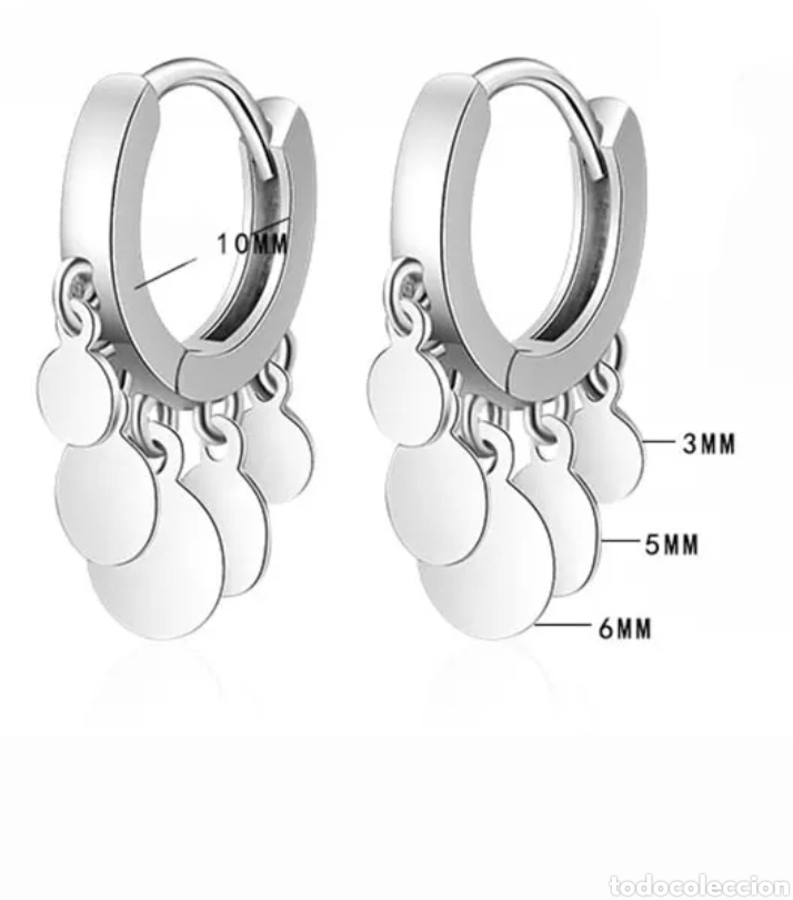 Joyeria: Pendientes Ba&ntilde;ados en Plata ENV&Iacute;O GRATIS! - Foto 3