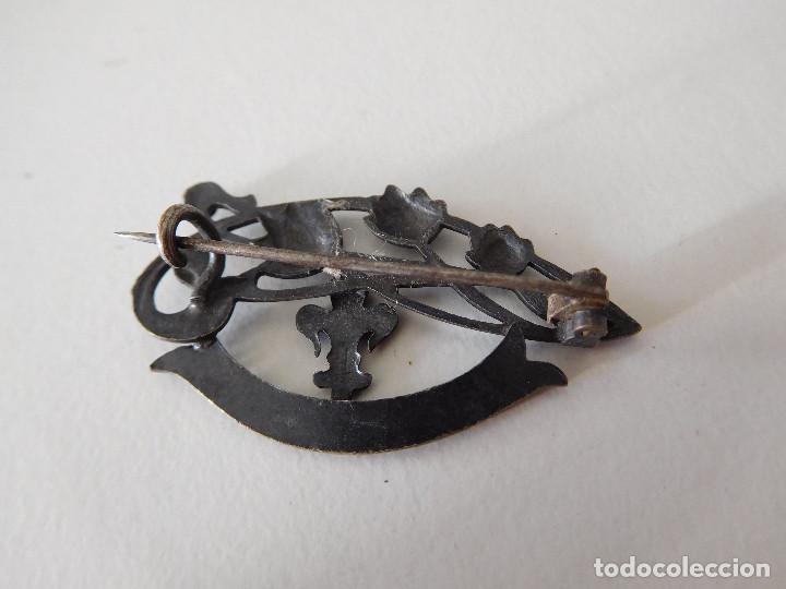 Joyeria: Broche antiguo de plata bonsecours - Foto 2