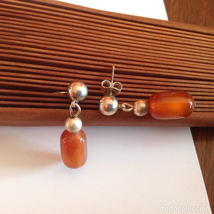 Joyeria: PENDIENTES CON CORNALINAS NATURALES - Foto 4