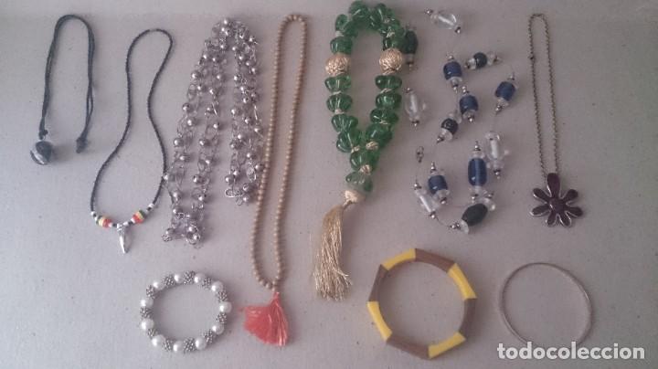 Schmuck: Collares (7) pulseras (3) cristal. Piedras y metal. 180
