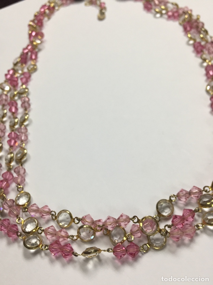 Joyeria: Collar triple cadena de cristales - Foto 2