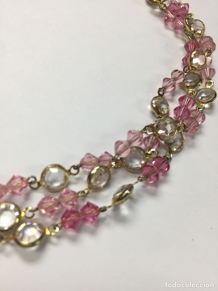 Joyeria: Collar triple cadena de cristales - Foto 3