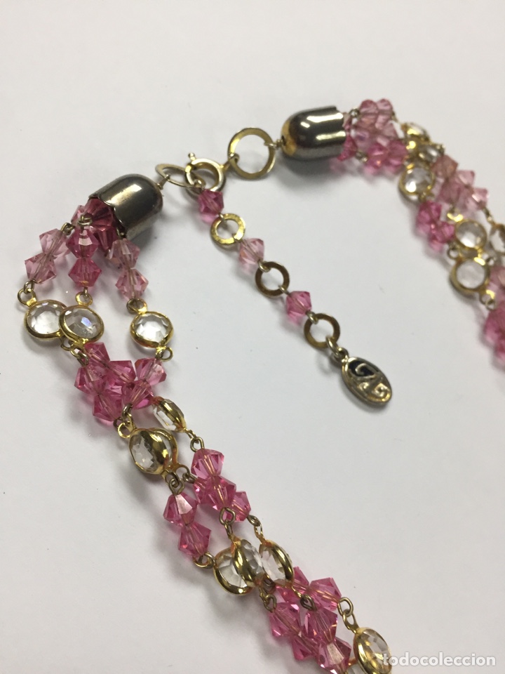 Joyeria: Collar triple cadena de cristales - Foto 4