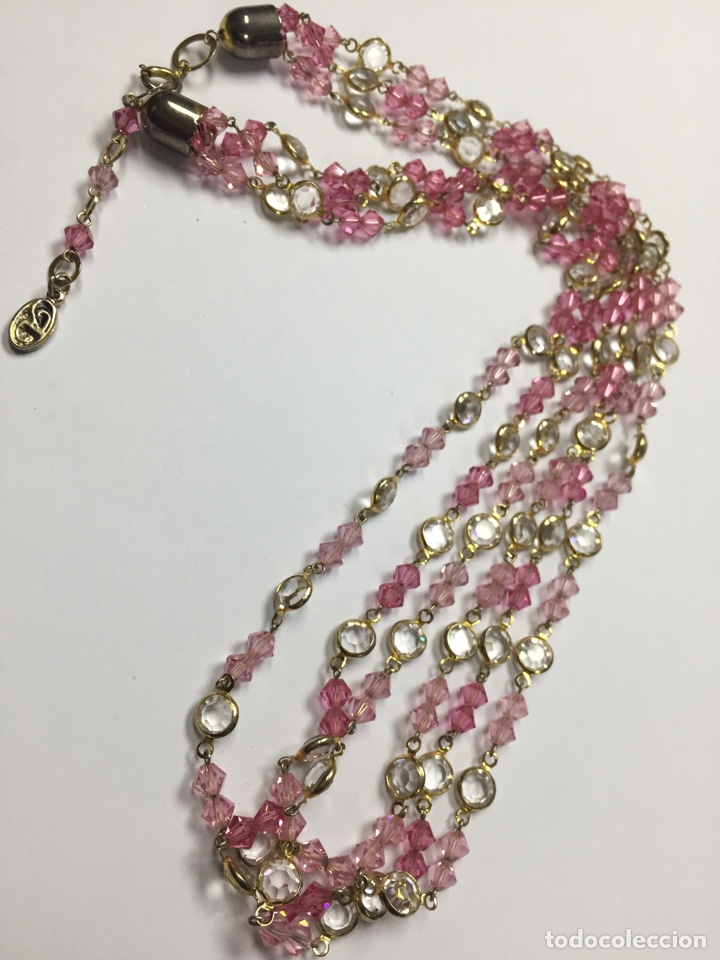 Joyeria: Collar triple cadena de cristales - Foto 5