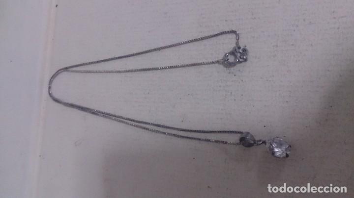 Joaillerie: Colgante con brillante y cadena de plata 925