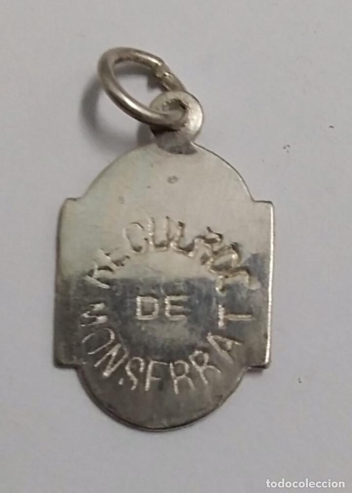 Joyeria: MEDALLA DE LA VIRGEN DE MONTSERRAT, EN PLATA - Foto 3