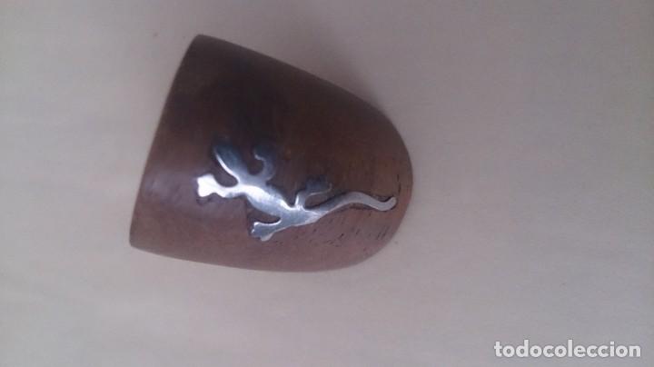 Gioielleria: Anillo de madera y metal. &iquest;Plata? SALAMANDRA m 46