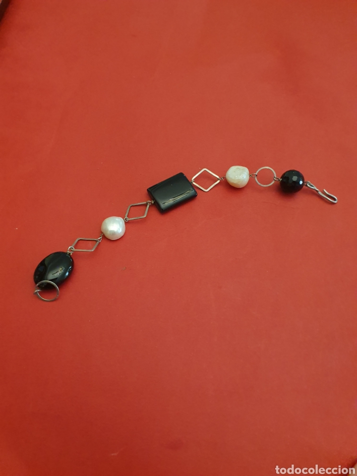 Joyeria: Pulsera Plata.18cm.Piedras Naturales.