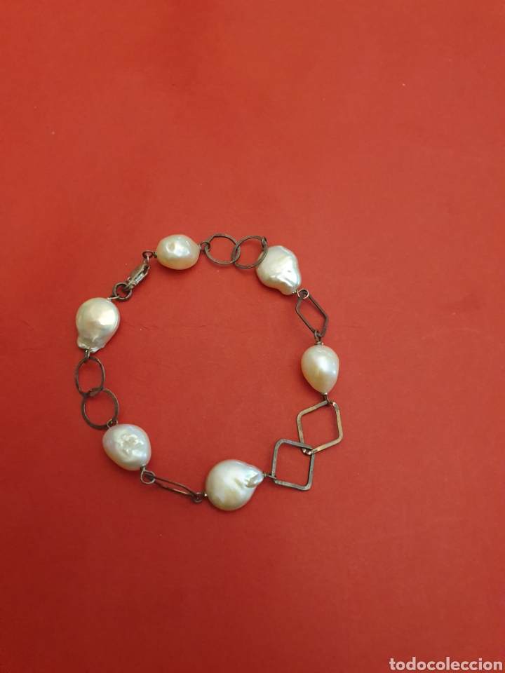 Joyeria: Pulsera plata.18cm.Piedras Naturales.