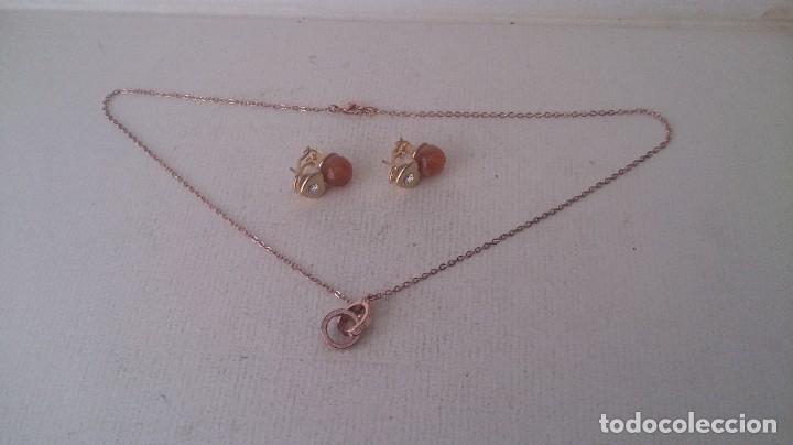 Joyeria: Collar y pendientes dorados m47 - Foto 1
