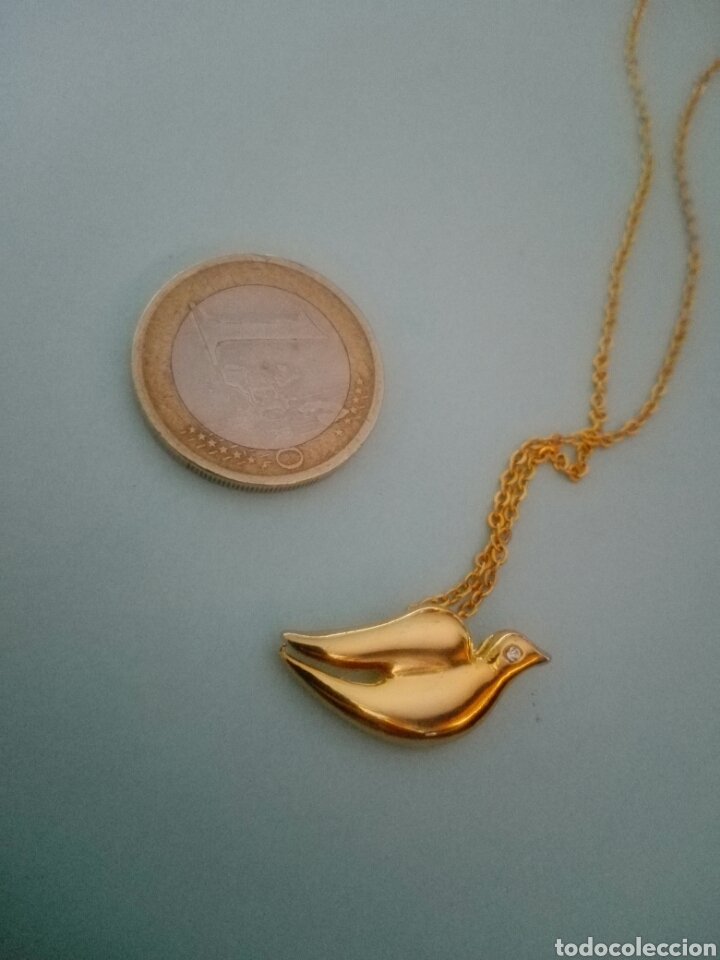 Joyeria: Collar con p&aacute;jaro dorado - A&ntilde;os 90 - Foto 3