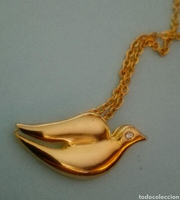 Joyeria: Collar con p&aacute;jaro dorado - A&ntilde;os 90 - Foto 1