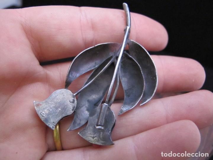 Joyeria: Antiguo broche de plata y coral - Foto 9