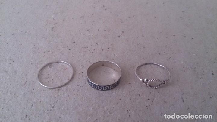 Joyeria: 3 anillos de plata 925 peque&ntilde;os - Foto 9