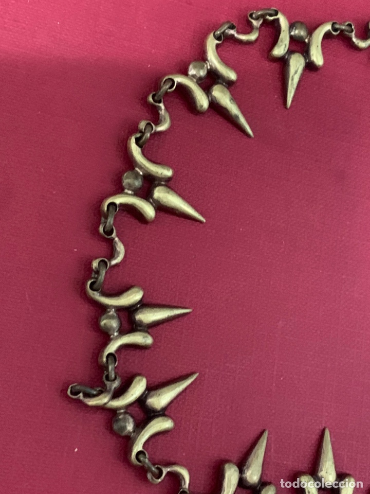 Joyeria: Antigua gargantilla Art-Dec&oacute; en bronce - Foto 2