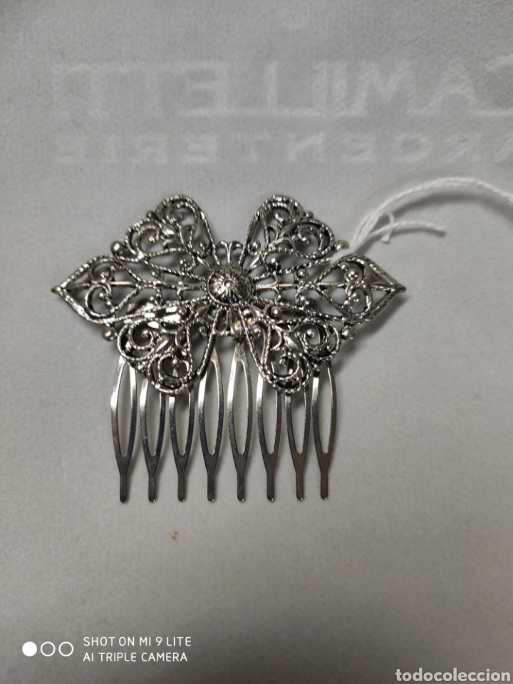 Joyeria: Peineta plateada de filigrana - Foto 1