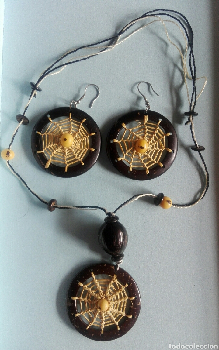 Joyeria: Conjunto collar y pendientes redondos - Foto 1