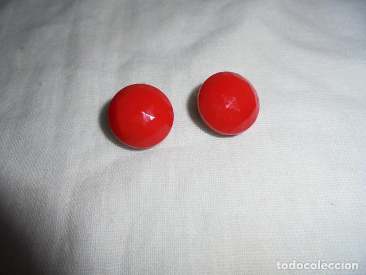 Joyeria: ANTIGUOS PENDIENTES ROJOS DE CRISTAL - Foto 1
