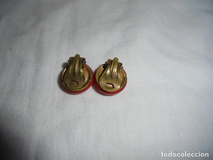 Joyeria: ANTIGUOS PENDIENTES ROJOS DE CRISTAL - Foto 2