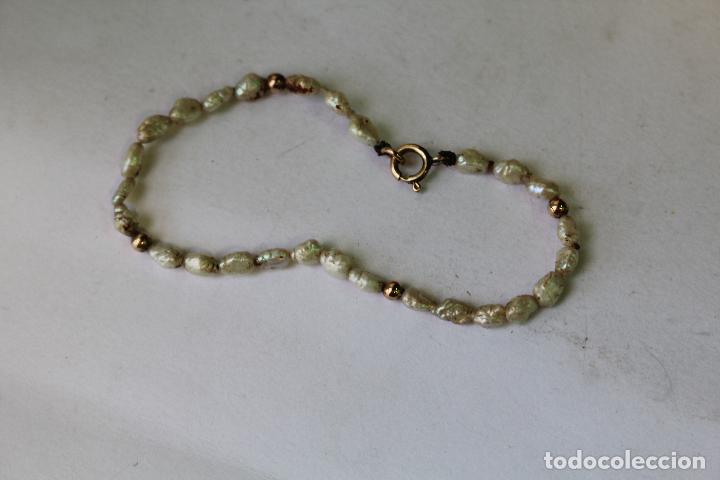 Joyeria: pulsera de perlas y oro 14g.f. - Foto 4