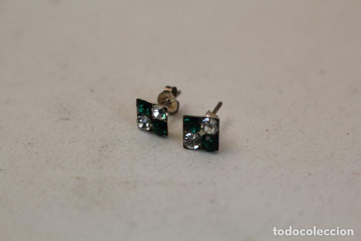 Joyeria: pendientes plata cuarzo y esmeraldas - Foto 2