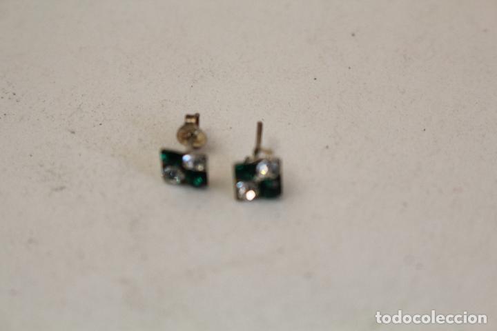 Joyeria: pendientes plata cuarzo y esmeraldas - Foto 3