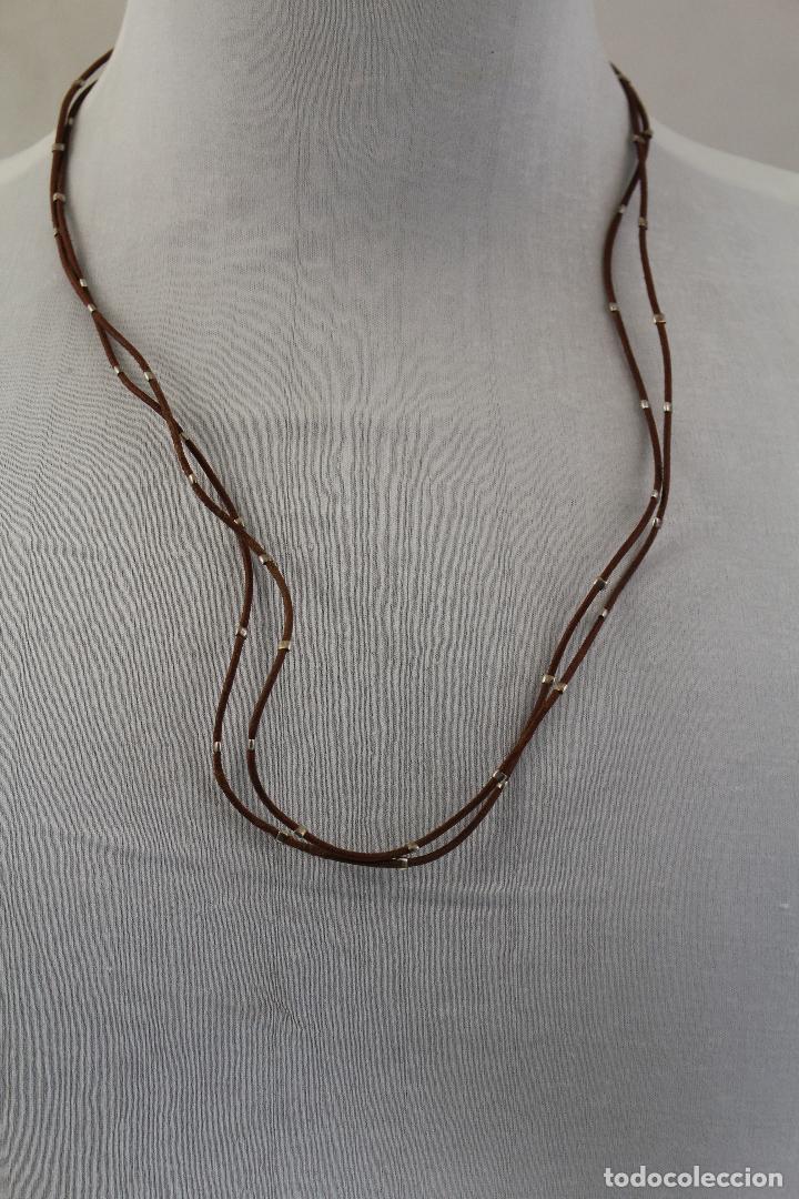 Joyeria: collar largo cord&oacute;n y plata 925 - Foto 6