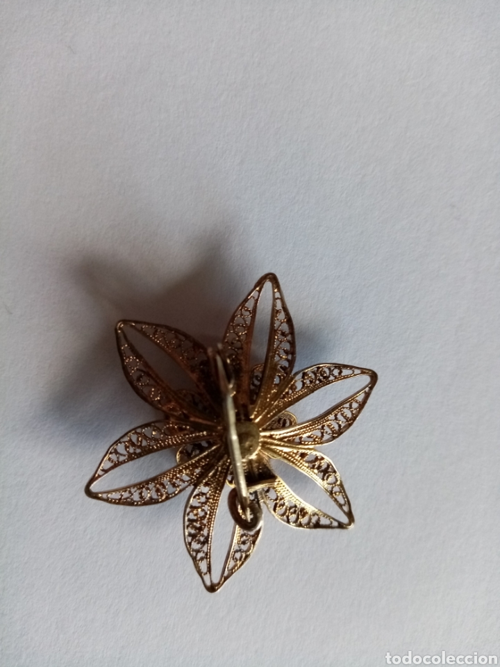 Joyeria: Antiguo broche de filigrana de plata - Foto 3