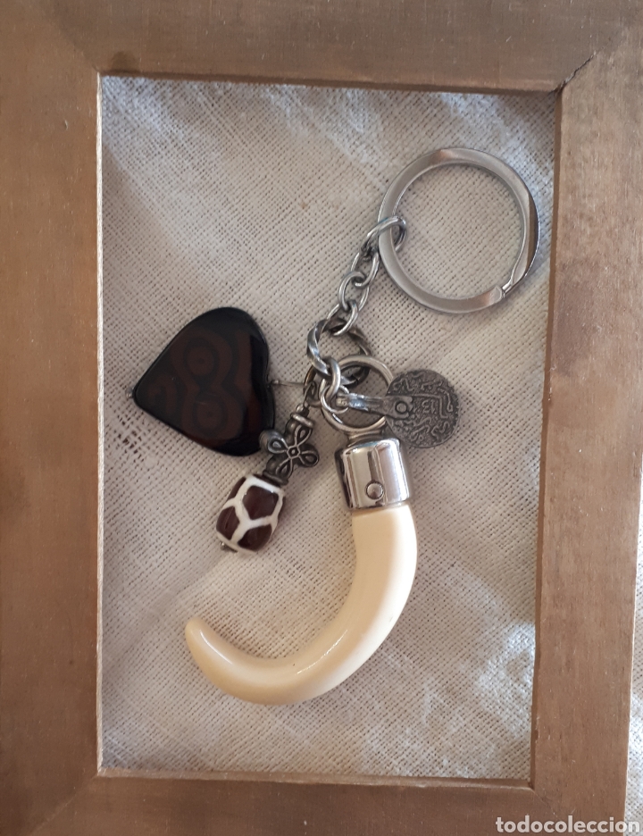 Joyeria: Llavero abalorios colmillo coraz&oacute;n - Foto 1
