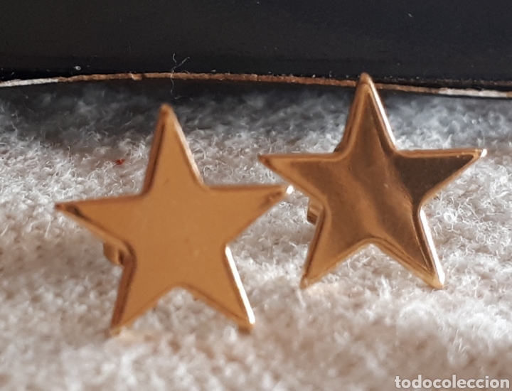Joyeria: Pendientes estrellas dorados