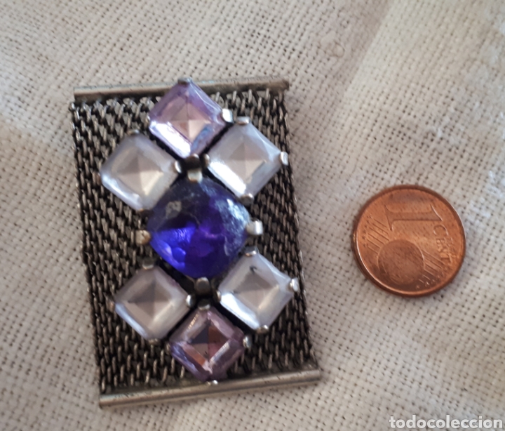 Joyeria: Broche vintage malla plateada plata? - Foto 3