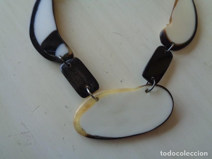 Joyeria: ORIGINAL COLLAR EN BLANCO NEGRO Y MARRON - Foto 2